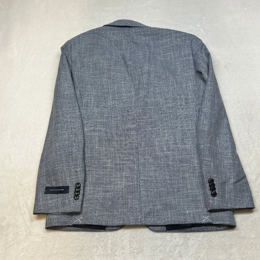 Tommy Hilfiger Modern-Fit‎ Sport Coat Mens 36S 36 Blue Solid $295 NEW